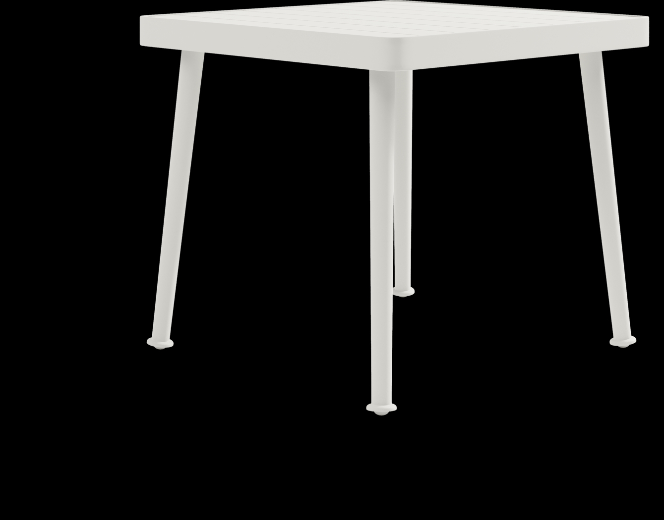 Park Walk White Outdoor Side Table - Thumbnail - Image 1