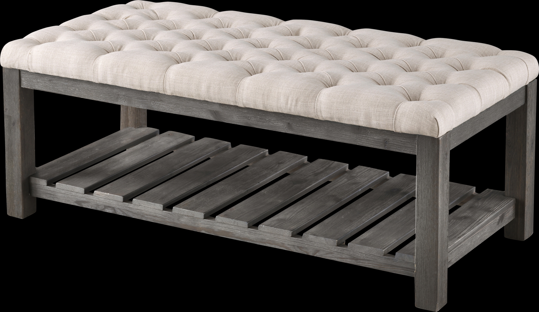 Parkbriar Beige Accent Bench - Thumbnail - Image 1