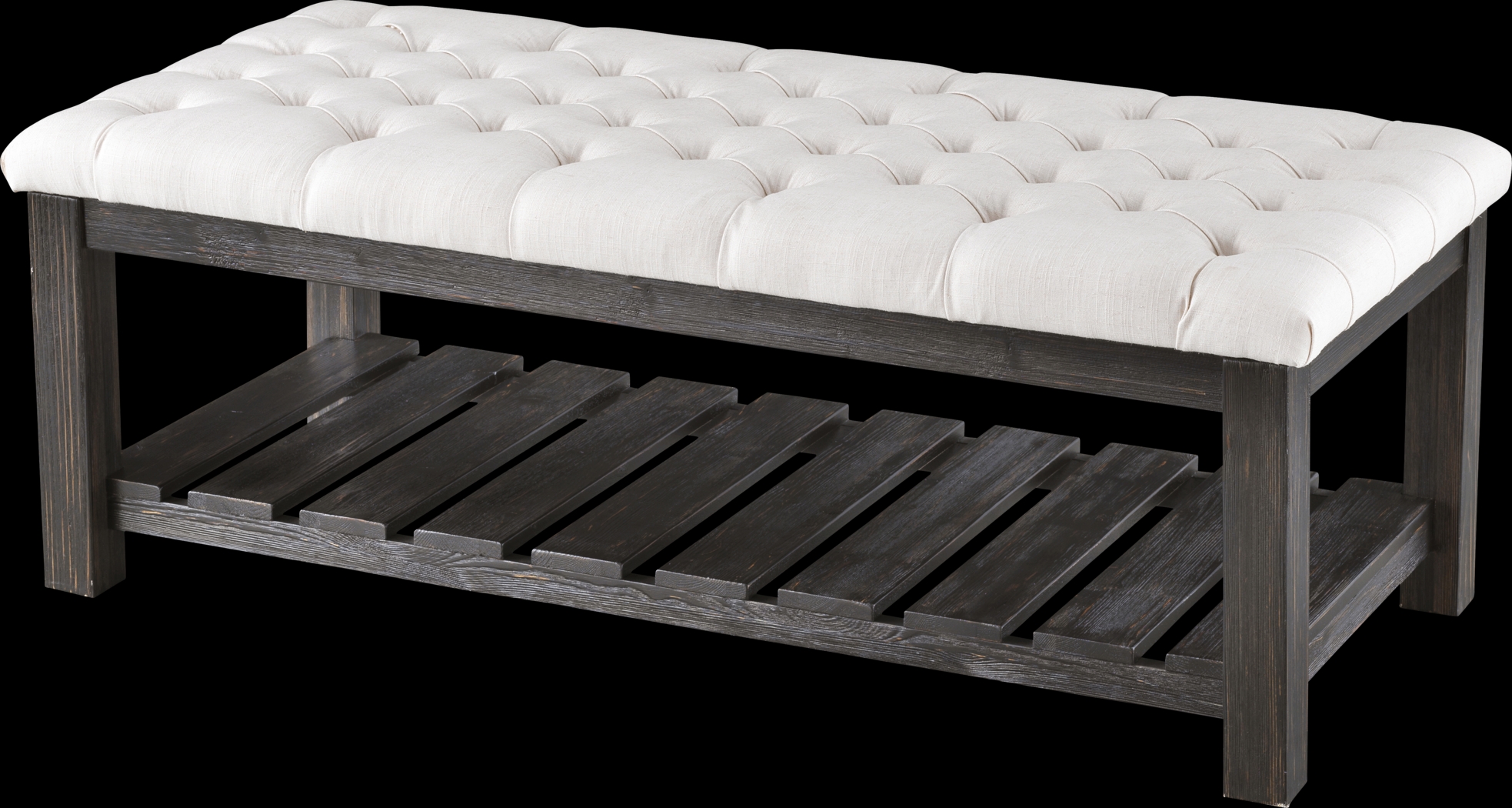 Parkbriar Cream Accent Bench - Thumbnail - Image 1