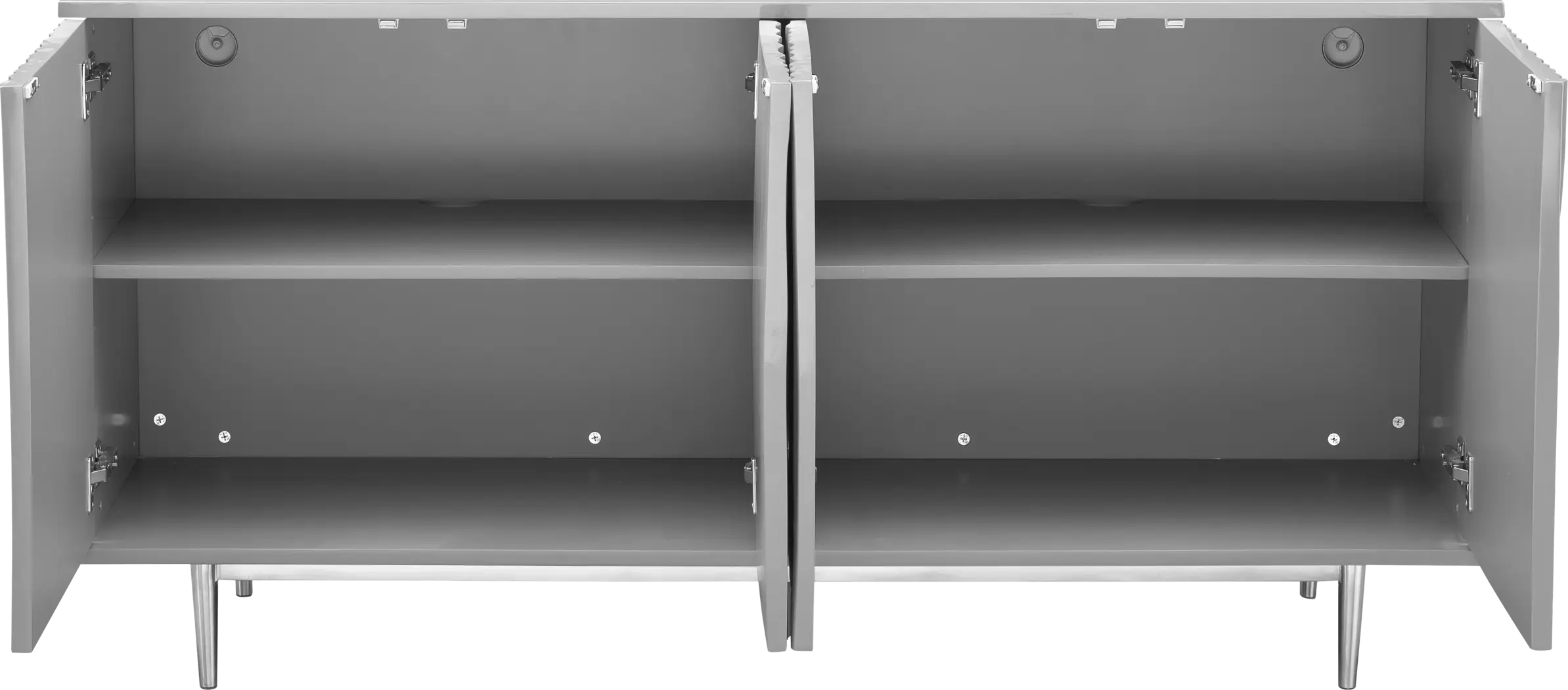 Parkbrook Gray Credenza - Thumbnail - Image 4