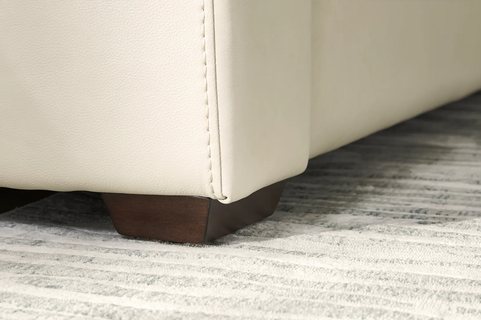 Parker Cream Leather 7 Pc Living Room - Thumbnail - Image 12