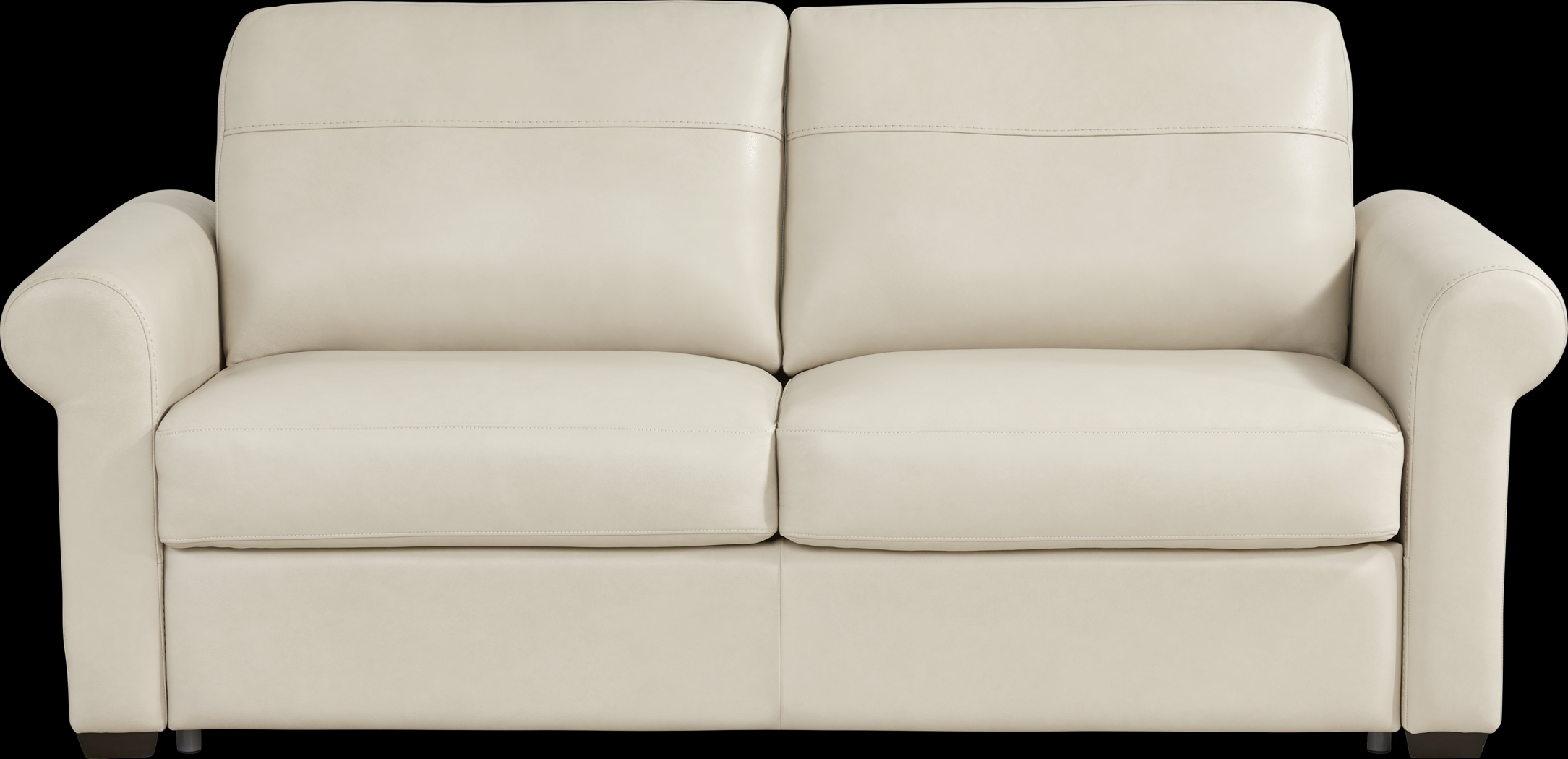 Parker Cream Leather 8 Pc Living Room with Sleeper Loveseat - Thumbnail - Image 3