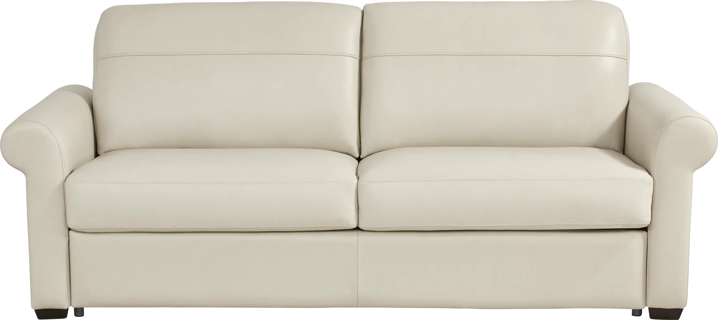 Parker Cream Leather Sofa - Thumbnail - Image 1