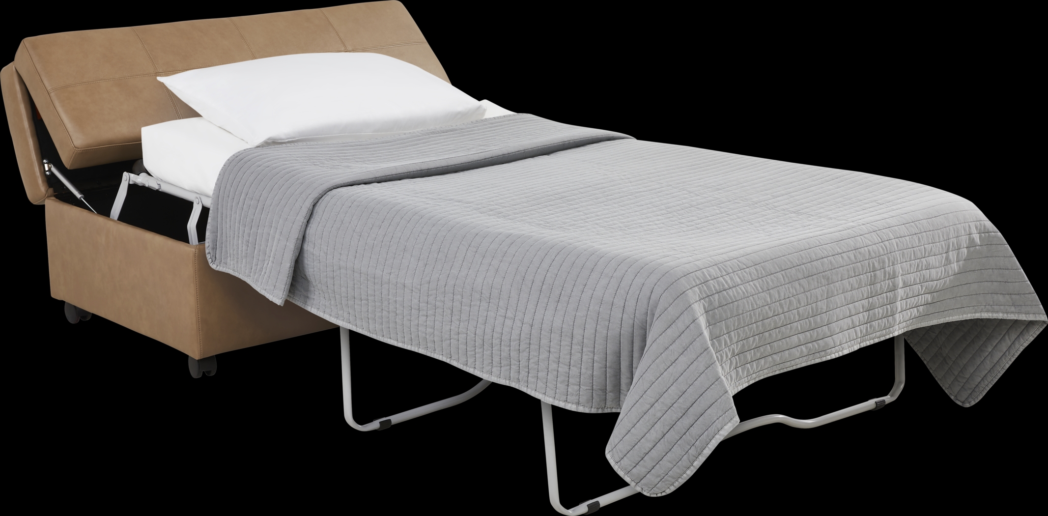 Parker Saddle Folding Sleeper Ottoman - Thumbnail - Image 2
