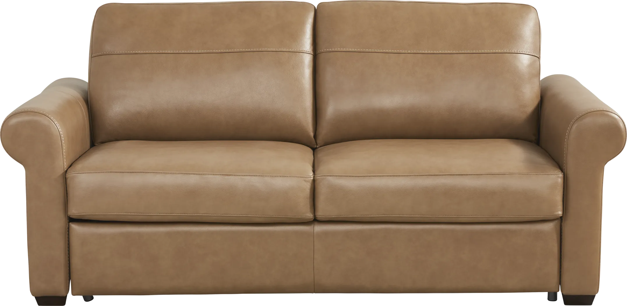 Parker Saddle Leather Apartment Sofa - Thumbnail - Image 1