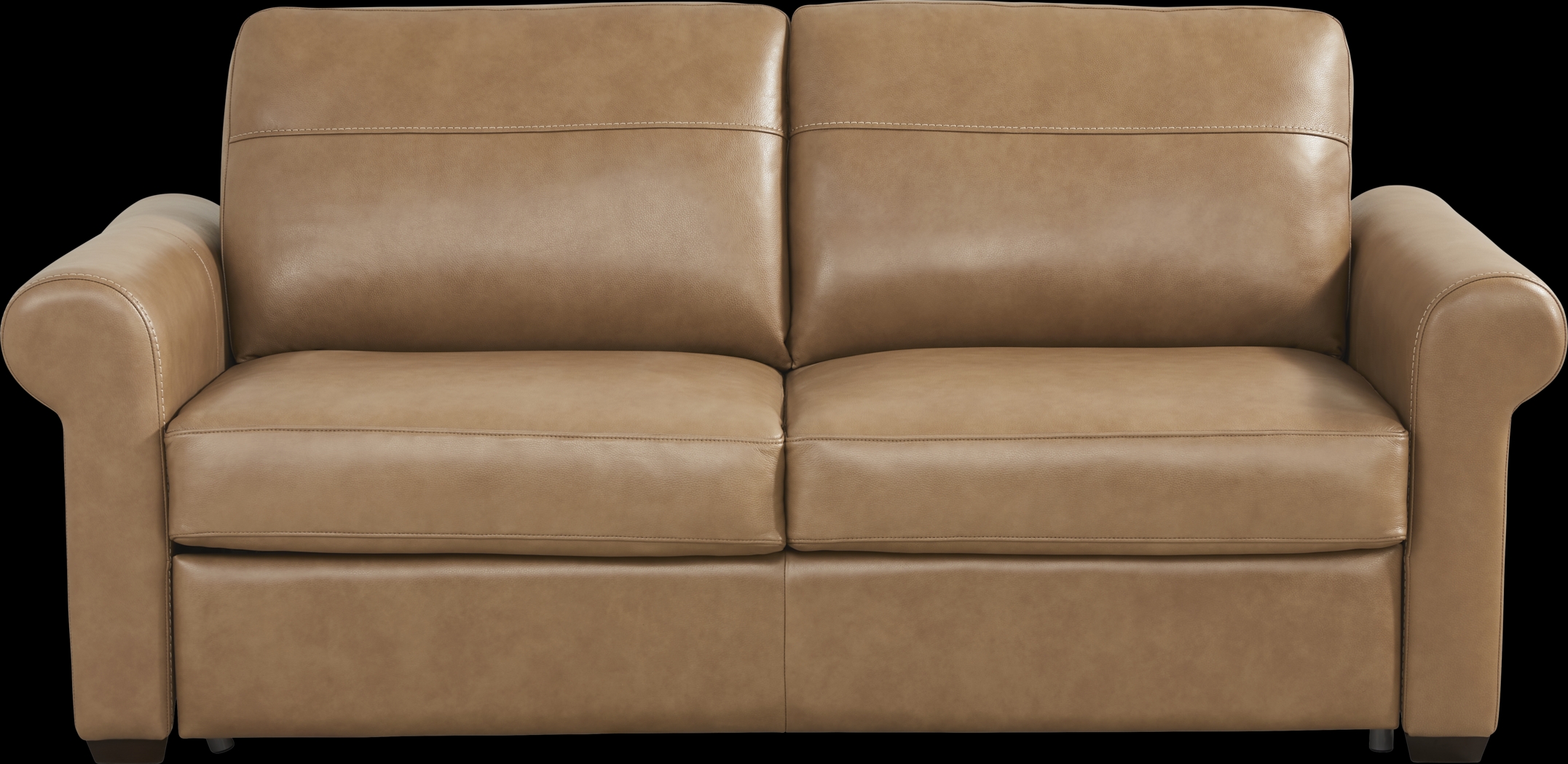 Parker Saddle Leather 7 Pc Living Room with Sleeper Loveseat - Thumbnail - Image 3