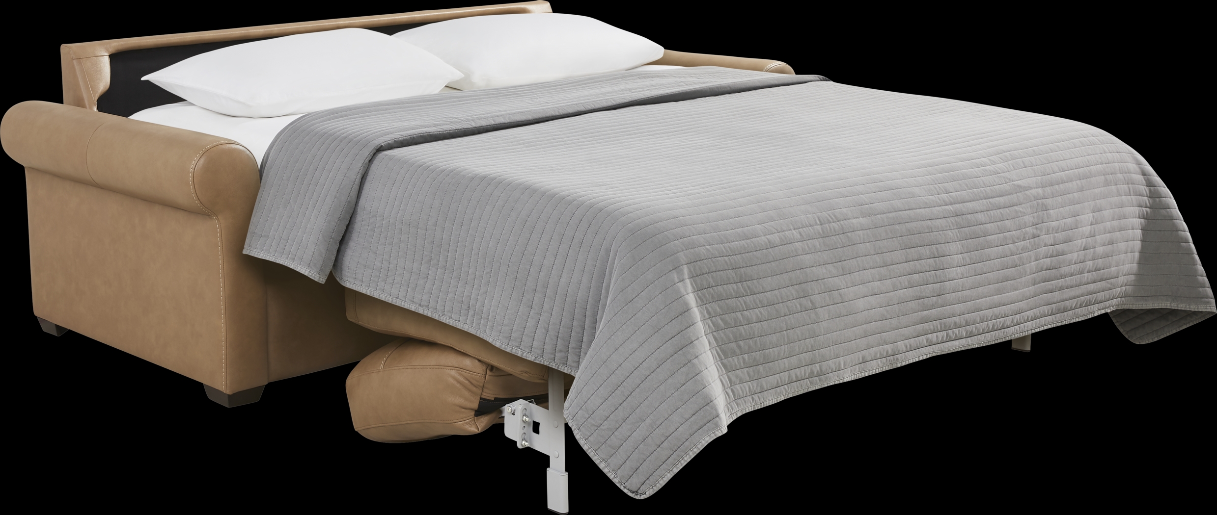 Parker Saddle Leather Sleeper Sofa - Thumbnail - Image 4