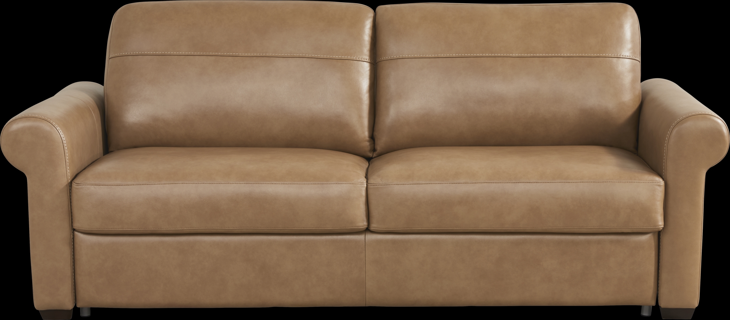 Parker Saddle Leather Sleeper Sofa - Thumbnail - Image 1