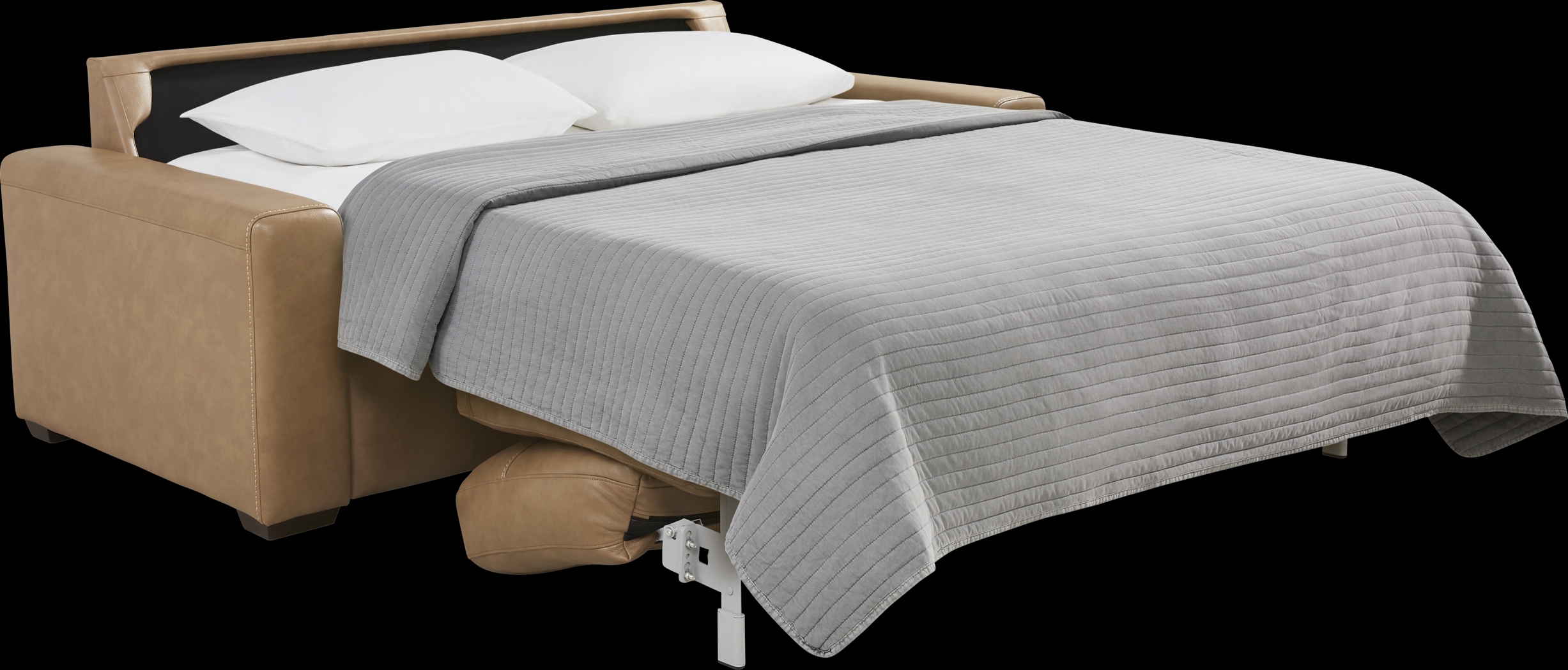 Parker Saddle Leather Sleeper Sofa - Thumbnail - Image 2