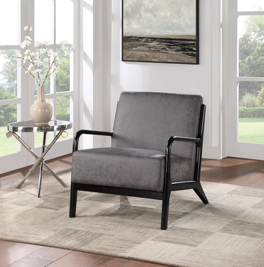 Parkersburg Gray Accent Chair - Thumbnail - Image 2