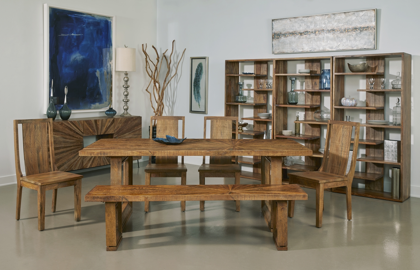 Parkgrove Brown Dining Bench - Thumbnail - Image 3