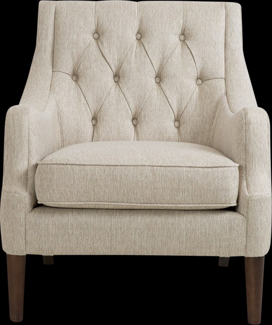 Parknoll Cream Accent Chair - Thumbnail - Image 1