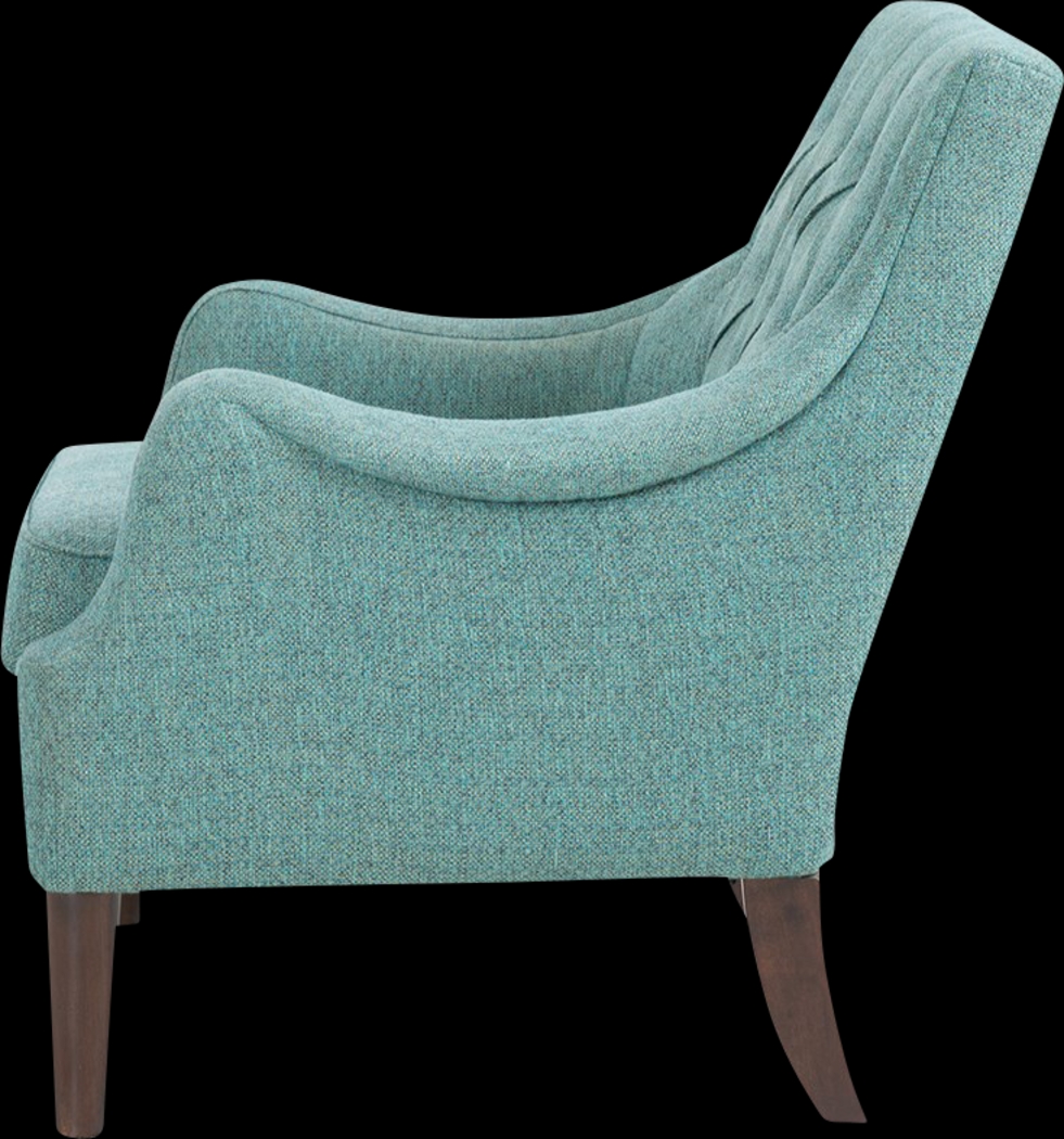 Parknoll Teal Accent Chair - Thumbnail - Image 4