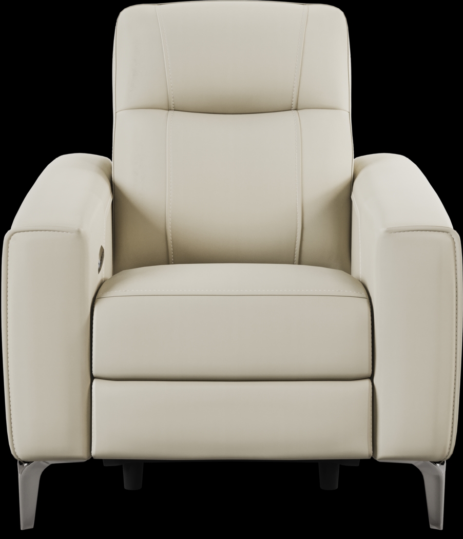 Parkside Heights Beige Leather 8 Pc Dual Power Reclining Living Room - Thumbnail - Image 12