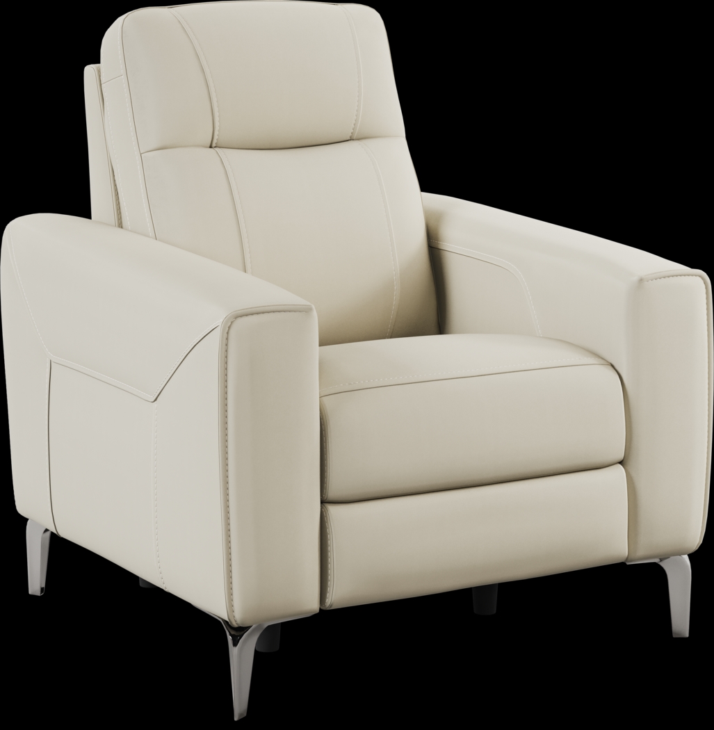 Parkside Heights Beige Leather 8 Pc Dual Power Reclining Living Room - Thumbnail - Image 13