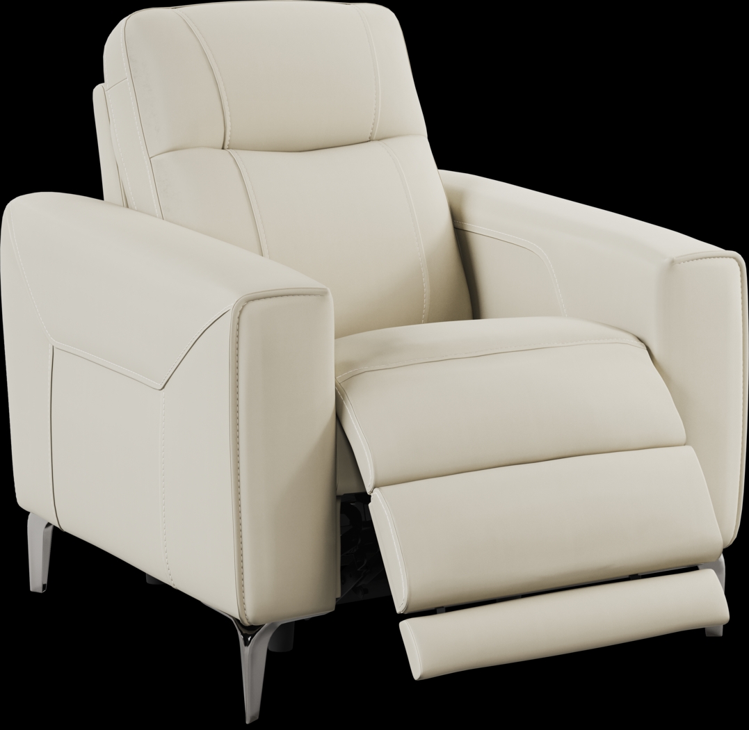 Parkside Heights Beige Leather 8 Pc Dual Power Reclining Living Room - Thumbnail - Image 11