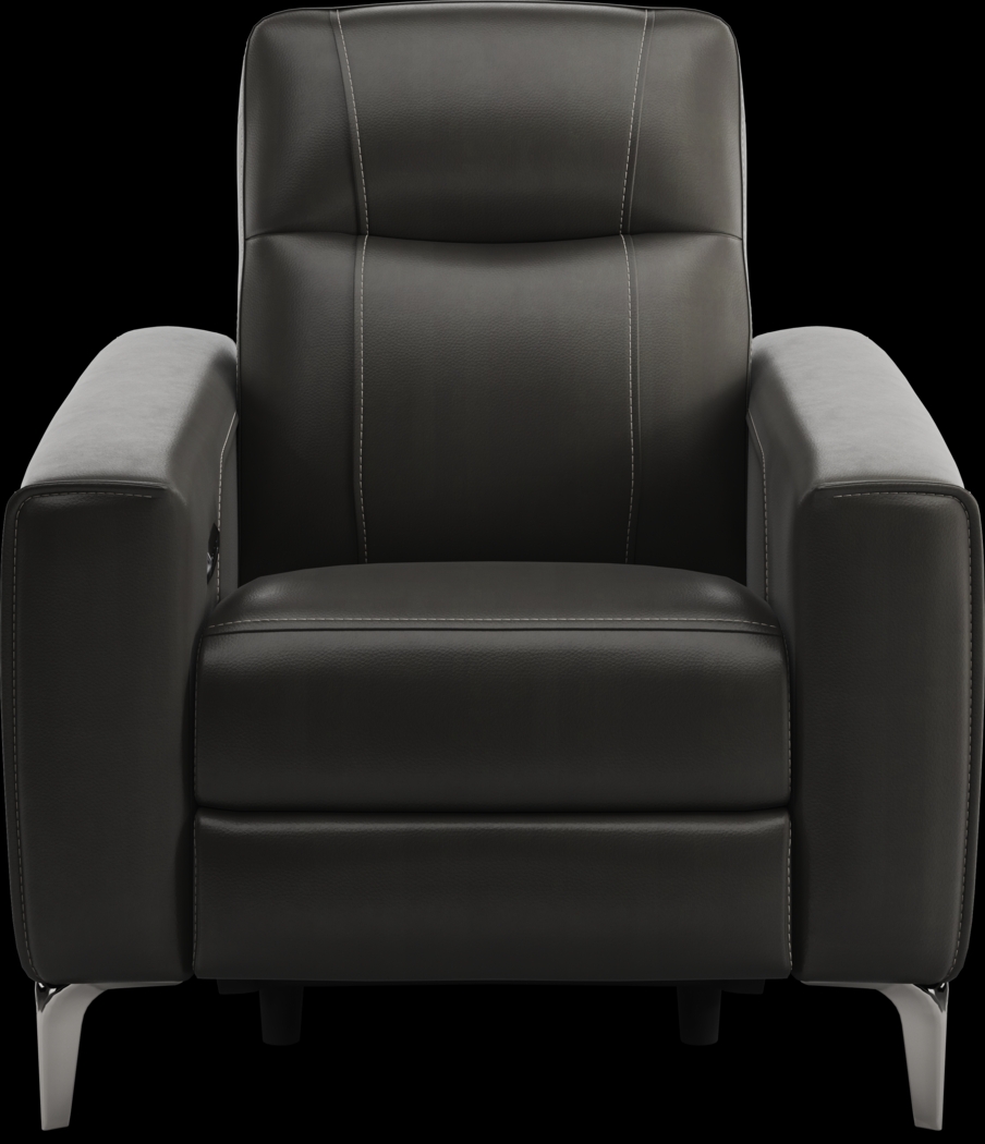 Parkside Heights Black Cherry Leather 6 Pc Living Room w/Dual Power Reclining Sofa - Thumbnail - Image 11