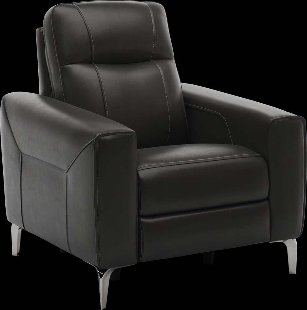 Parkside Heights Black Cherry Leather 6 Pc Living Room w/Dual Power Reclining Sofa - Thumbnail - Image 12