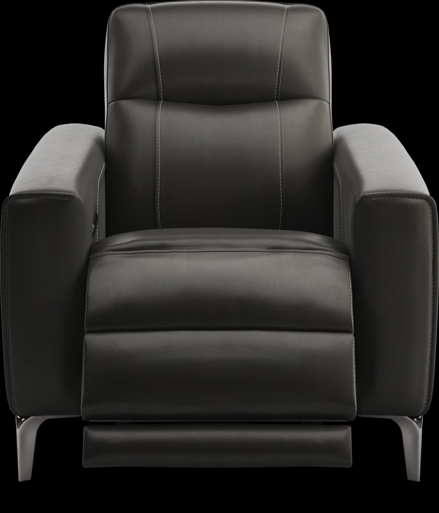 Parkside Heights Black Cherry Leather 6 Pc Living Room w/Dual Power Reclining Sofa - Thumbnail - Image 13