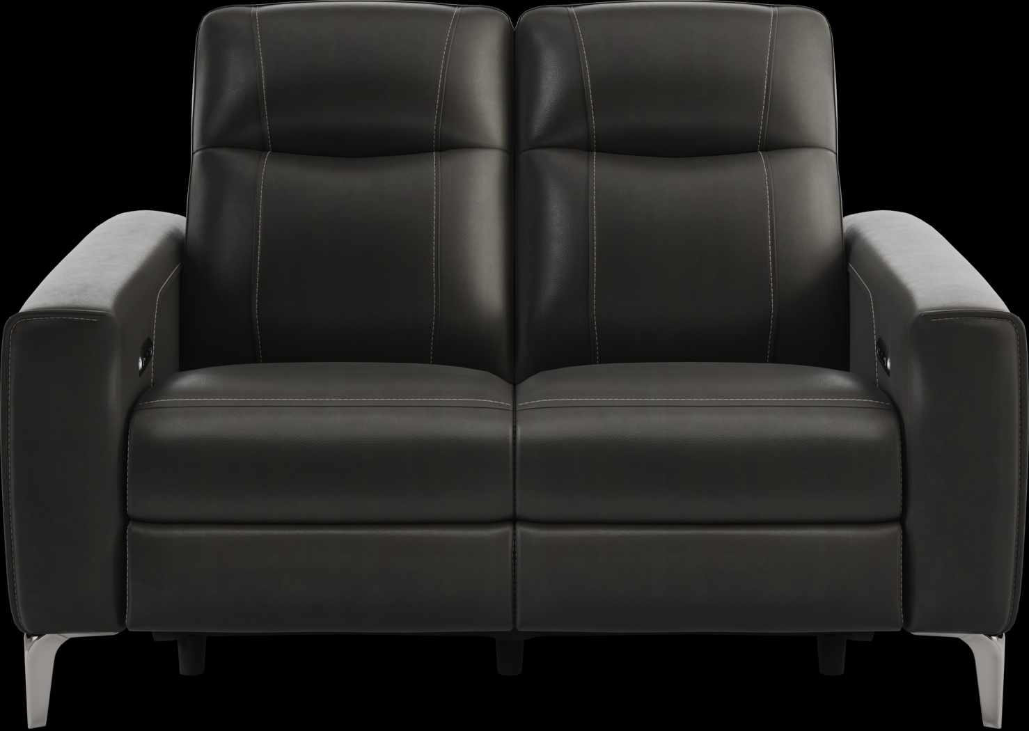 Parkside Heights Black Cherry Leather 7 Pc Dual Power Reclining Living Room - Thumbnail - Image 8