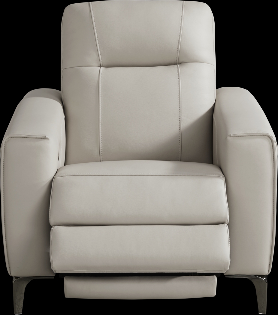 Parkside Heights Gray Leather 8 Pc Living Room with Dual Power Reclining Sofa - Thumbnail - Image 8