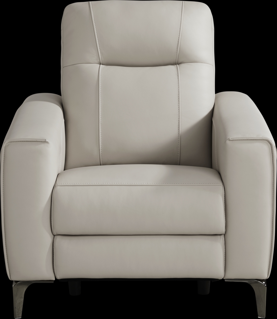 Parkside Heights Gray Leather 8 Pc Living Room with Dual Power Reclining Sofa - Thumbnail - Image 9