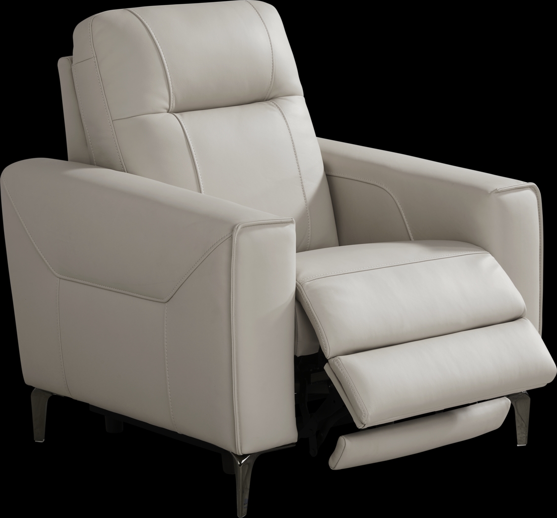 Parkside Heights Gray Leather 8 Pc Living Room with Dual Power Reclining Sofa - Thumbnail - Image 7