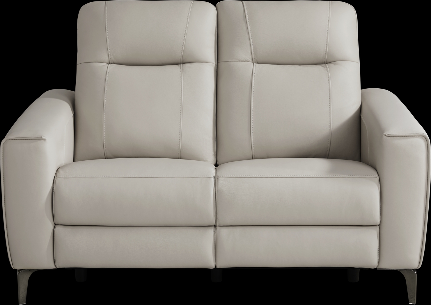 Parkside Heights Gray Leather 8 Pc Living Room with Dual Power Reclining Sofa - Thumbnail - Image 6