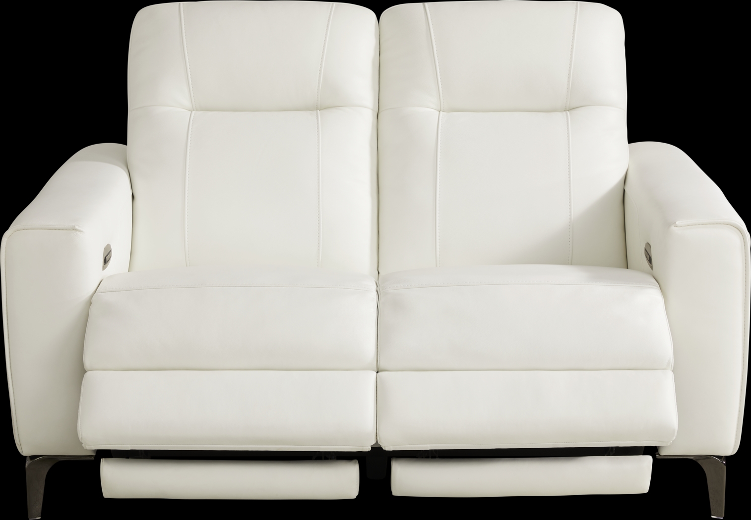 Parkside Heights White Leather 5 Pc Dual Power Reclining Living Room - Thumbnail - Image 8