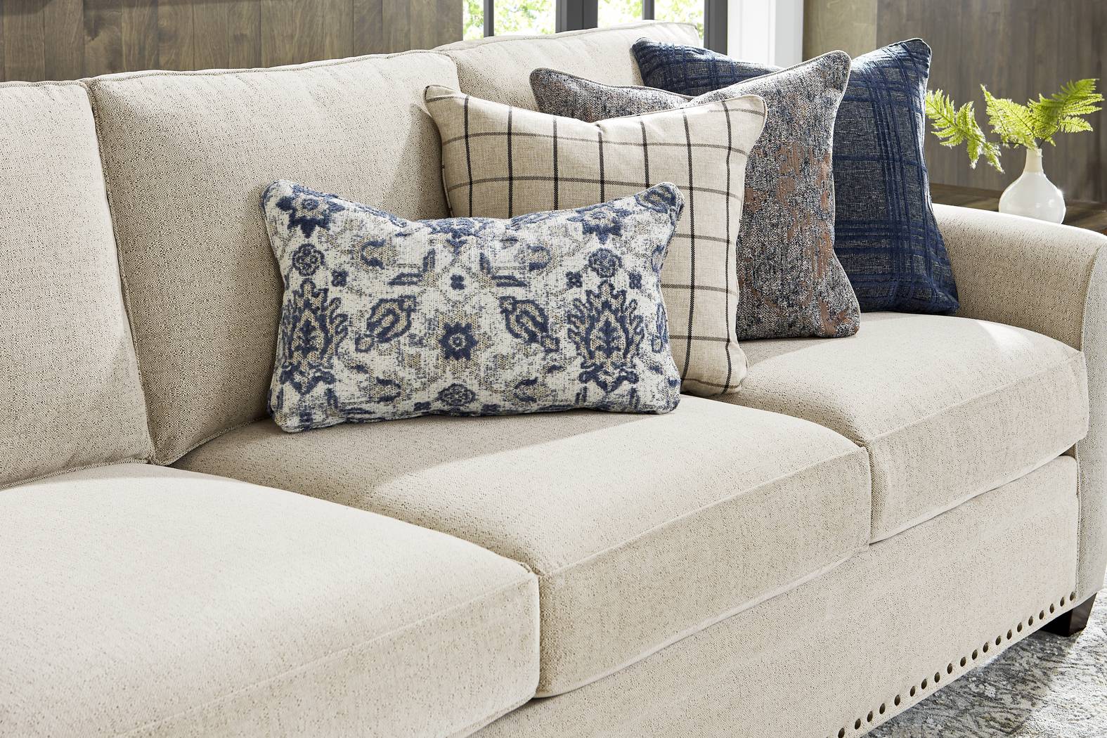 Parkview Beige 5 Pc Sectional Living Room with Sleeper - Thumbnail - Image 4