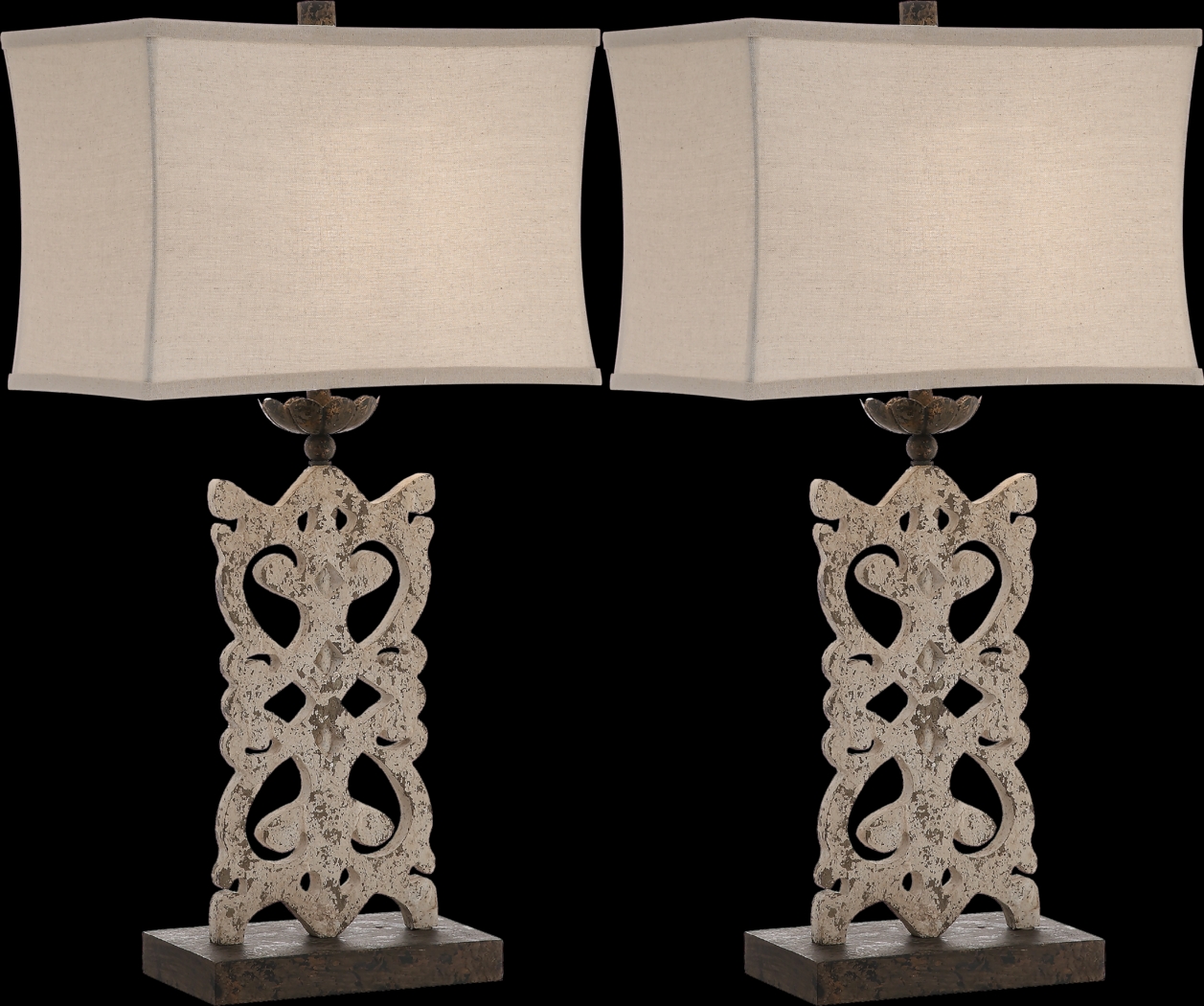 Parkview Place White Table Lamps, Set of 2 - Thumbnail - Image 1