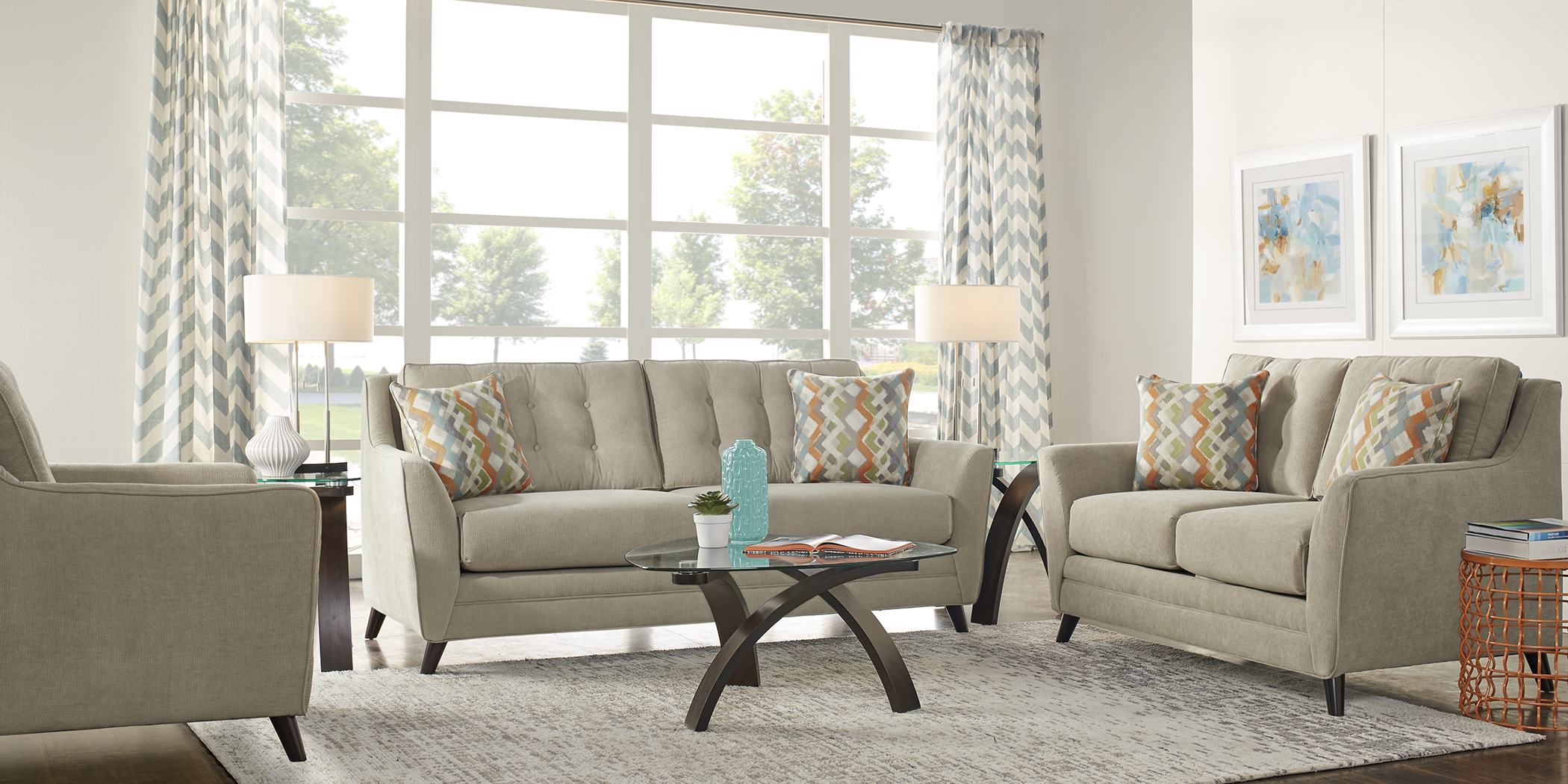 Parkview Taupe 2 Pc Living Room - Thumbnail - Image 1