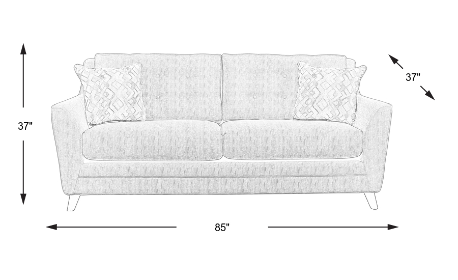 Dimension Image. Please refer to the Dimension Tab on this page for dimension details.