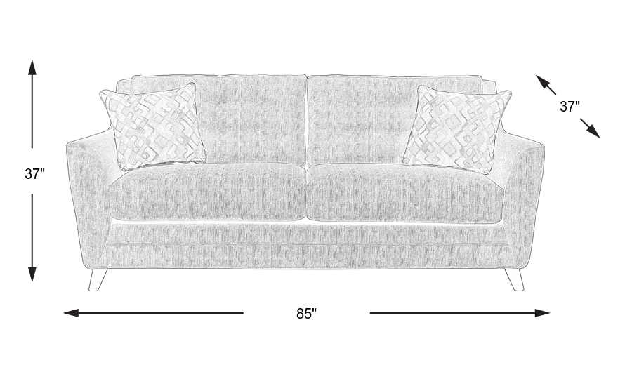 Dimension Image. Please refer to the Dimension Tab on this page for dimension details.