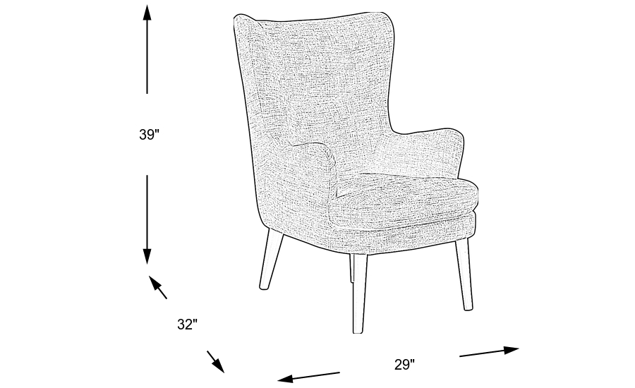Dimension Image. Please refer to the Dimension Tab on this page for dimension details.
