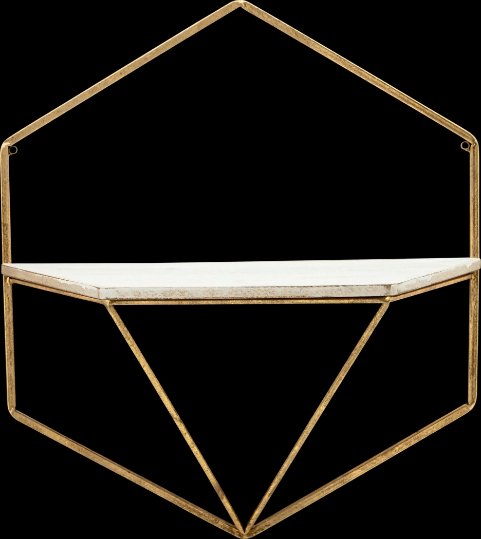 Parmenas Gold Wall Shelf, Set of 2 - Thumbnail - Image 2