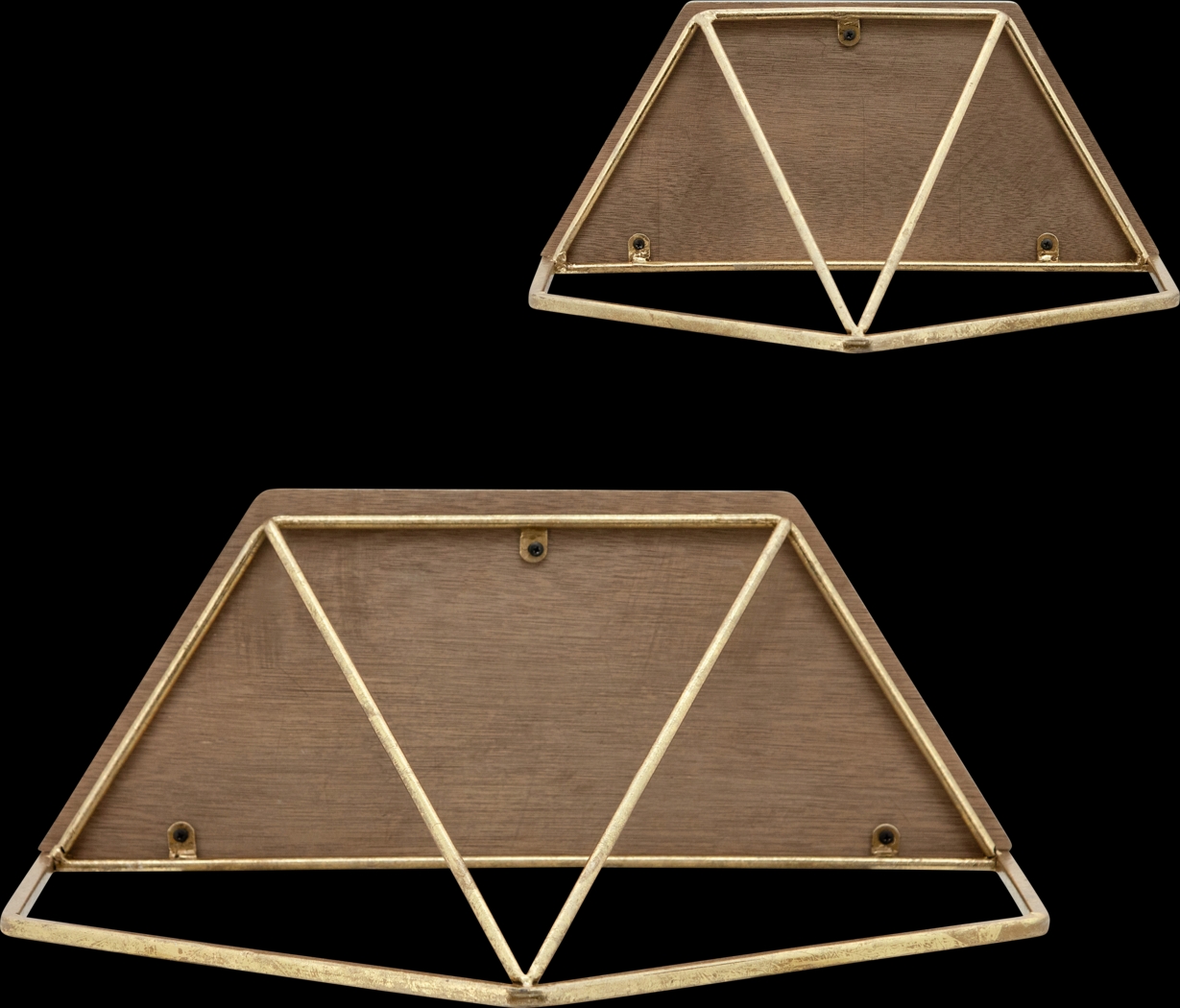 Parmenas Gold Wall Shelf, Set of 2 - Thumbnail - Image 5