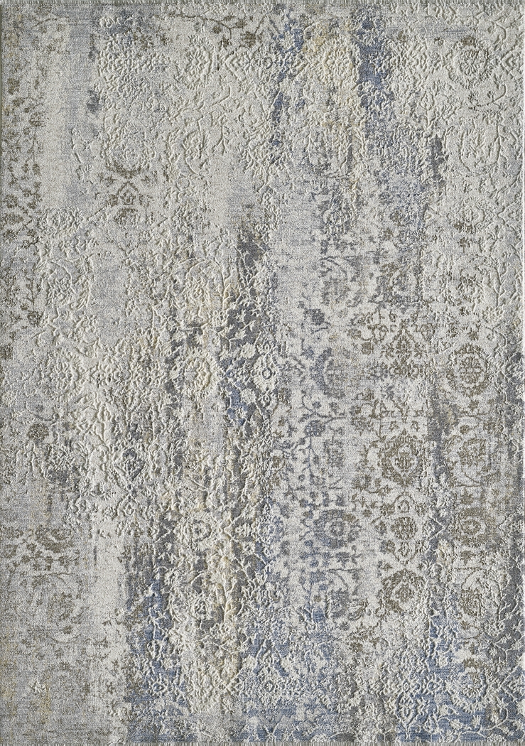Parmere Ivory/Blue 7'10 x 10'10 Rug - Thumbnail - Image 1