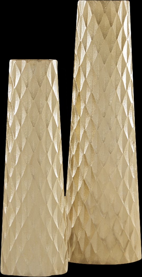 Parmley Gold Floor Vase, Set of 2 - Thumbnail - Image 1