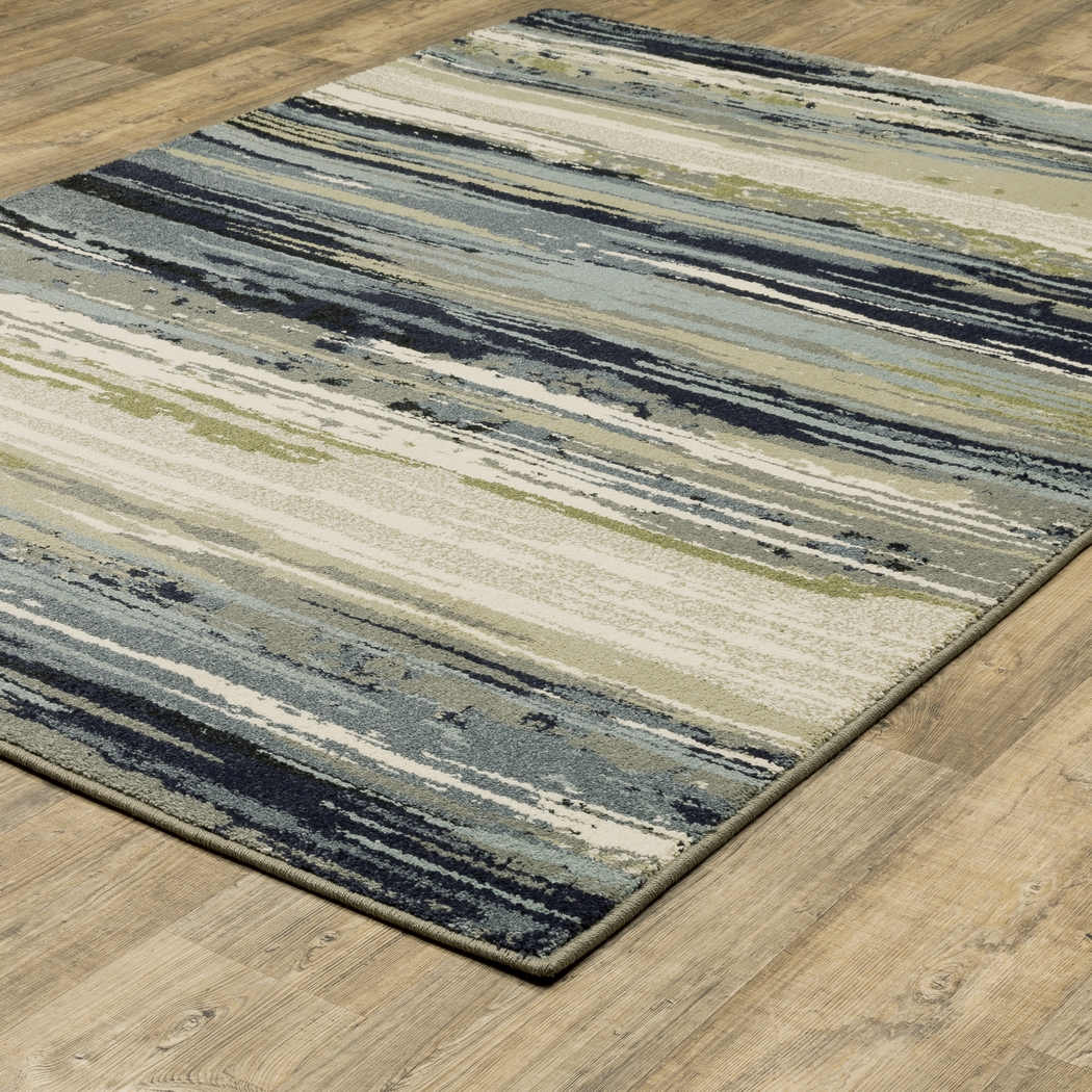 Parrmore Blue 6'7 x 9'6 Rug - Thumbnail - Image 2