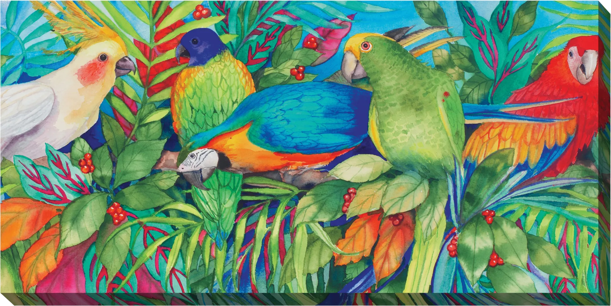Parrot Encounter Green Indoor/Outdoor Wall Art - Thumbnail - Image 1