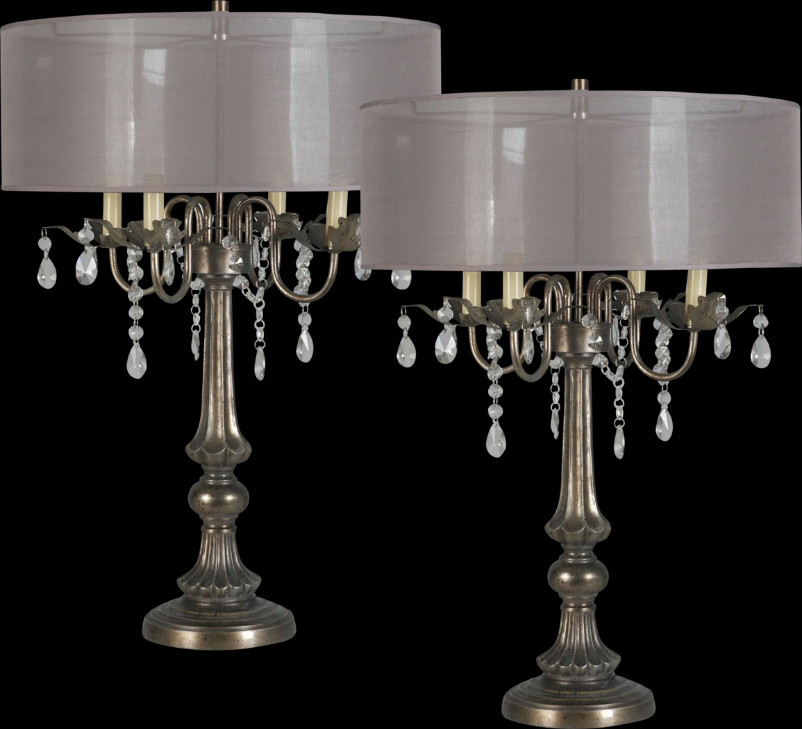 Parson Bloom Silver Lamp, Set of 2 - Thumbnail - Image 1