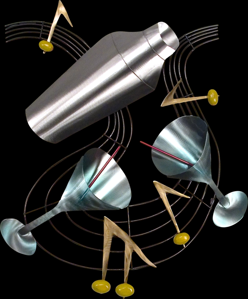 Party With Music Silver Indoor/Outdoor Wall Art - Thumbnail - Image 1