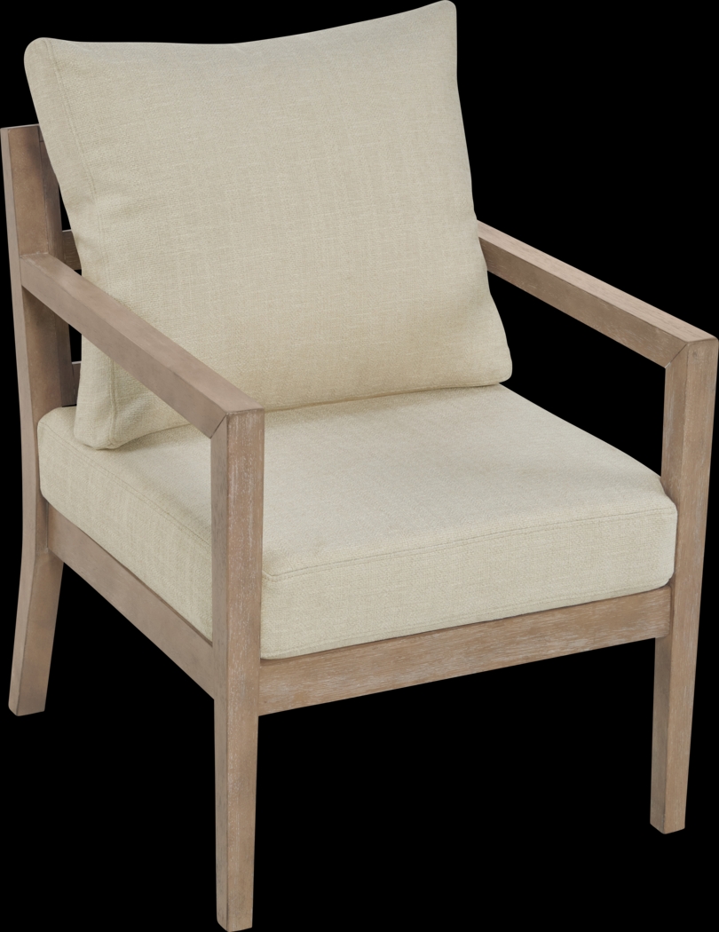 Parwiz Beige Accent Chair - Thumbnail - Image 3
