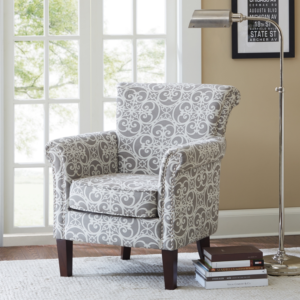 Parwood Gray Accent Chair - Thumbnail - Image 2