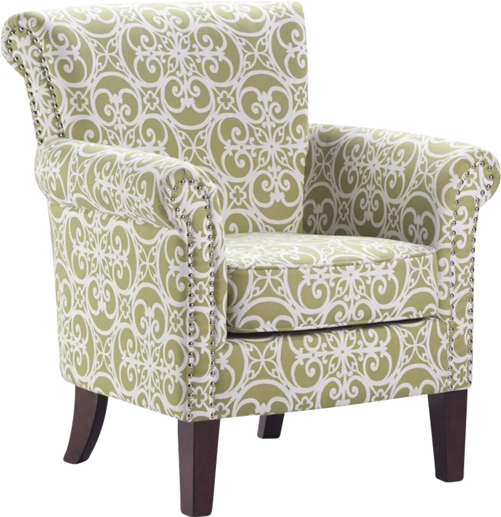 Parwood Green Accent Chair - Thumbnail - Image 1