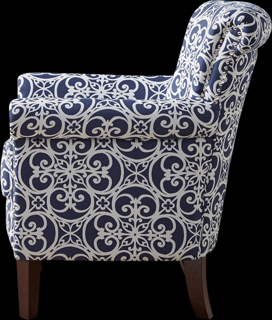 Parwood Navy Accent Chair - Thumbnail - Image 3