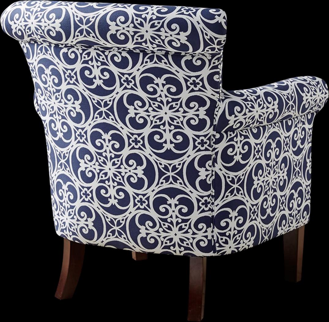 Parwood Navy Accent Chair - Thumbnail - Image 4
