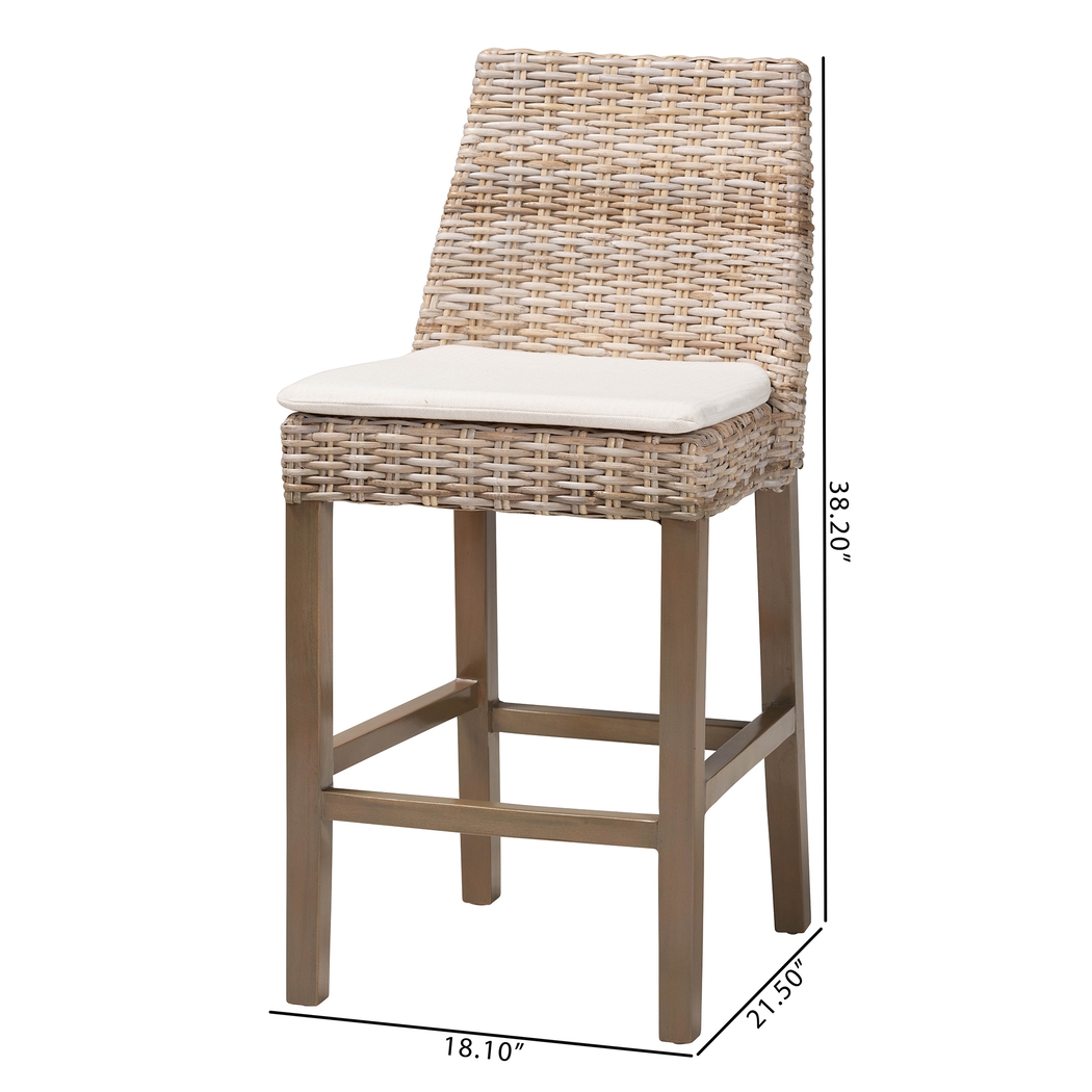 Paschall Taupe Counter Stool - Thumbnail - Image 10