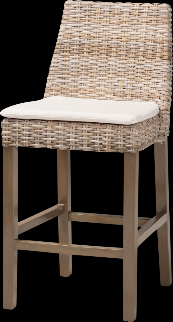 Paschall Taupe Counter Stool - Thumbnail - Image 1